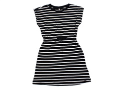 Kids ONLY black/cloud dancer striped dress